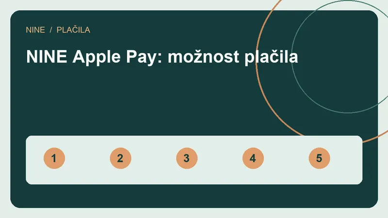 Apple Pay: pot plačila v NINE
