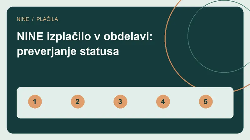 Status izplačila: pregled postopka